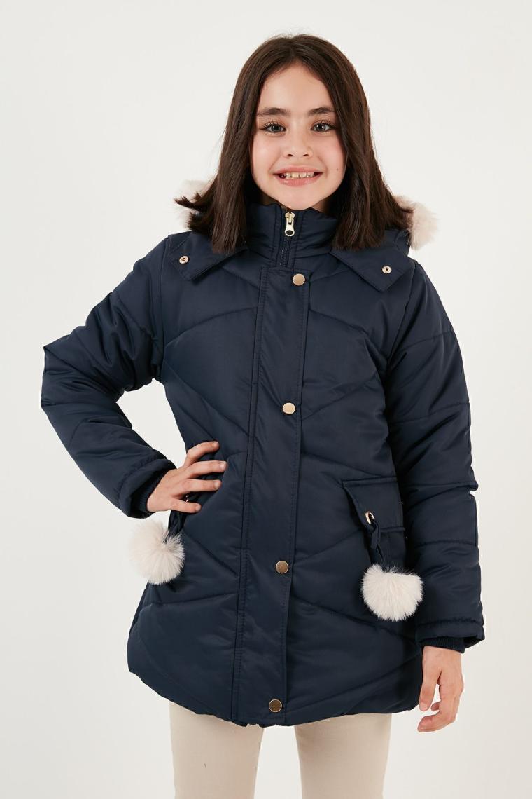 Lela İçi Peluş Astarlı Kapüşonlu Şişme Mont Kız Çocuk MONT 6035034