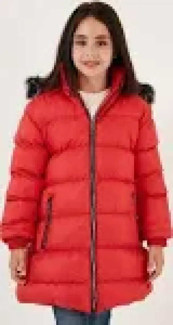 Lela Içi Peluş Astarlı Çıkarılabilir Kapüşonlu Suya Dayanıklı Mont Kız Çocuk Mont 5761910