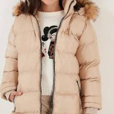 Lela Içi Peluş Astarlı Çıkarılabilir Kapüşonlu Suya Dayanıklı Mont Kız Çocuk Mont 5761910