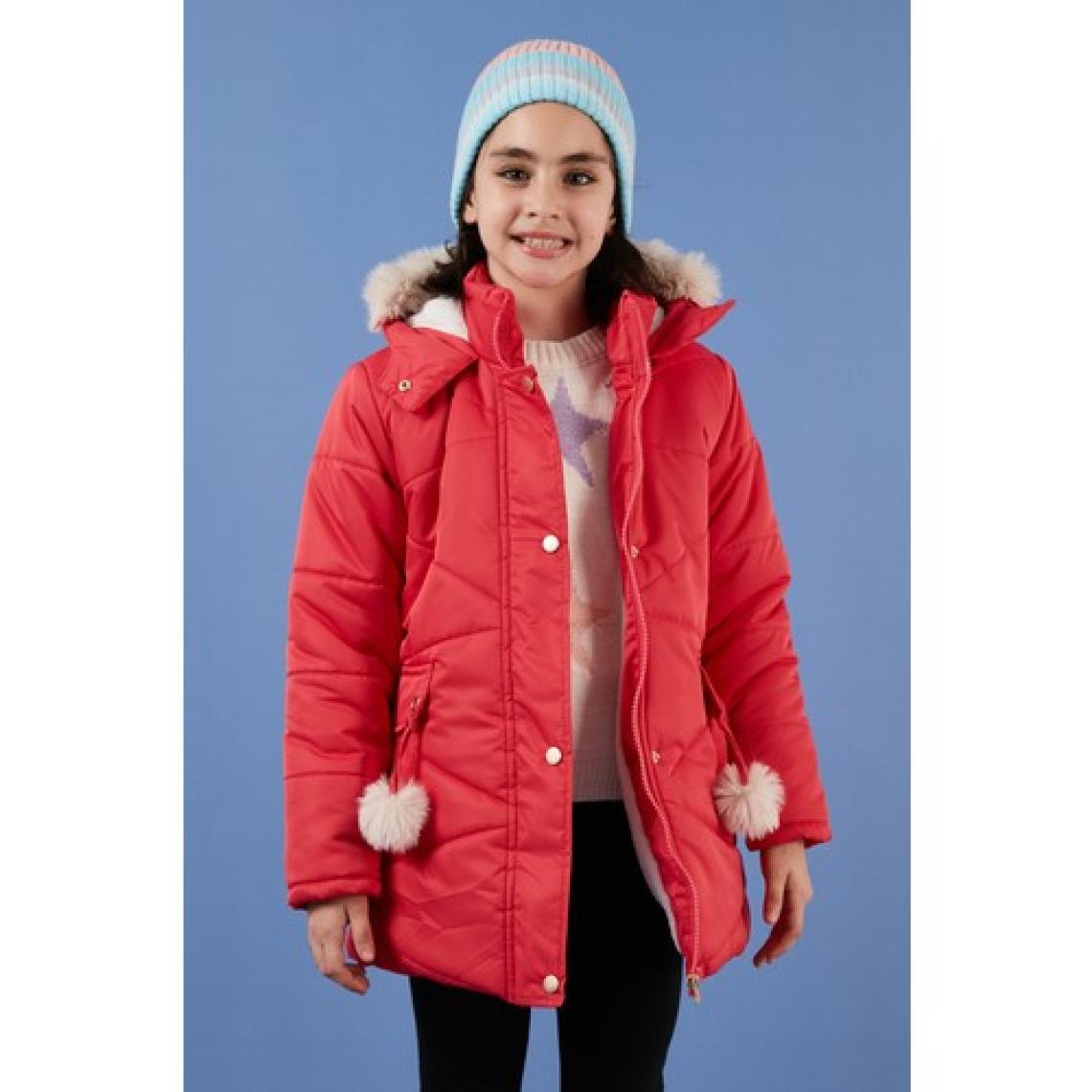 Lela İçi Peluş Astarlı Kapüşonlu Şişme Mont Kız Çocuk MONT 6035034