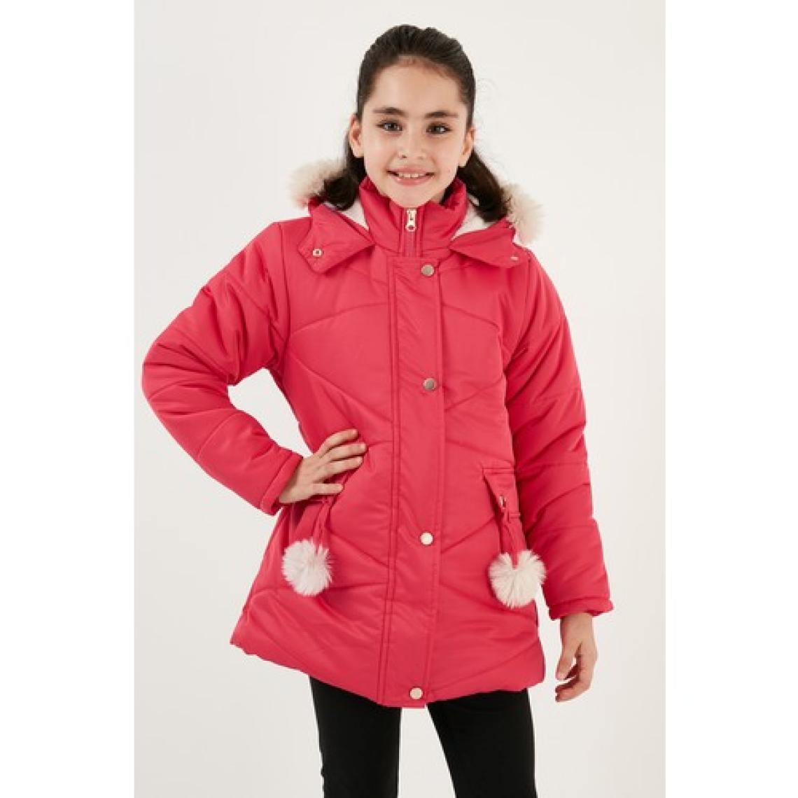 Lela İçi Peluş Astarlı Kapüşonlu Şişme Mont Kız Çocuk MONT 6035034