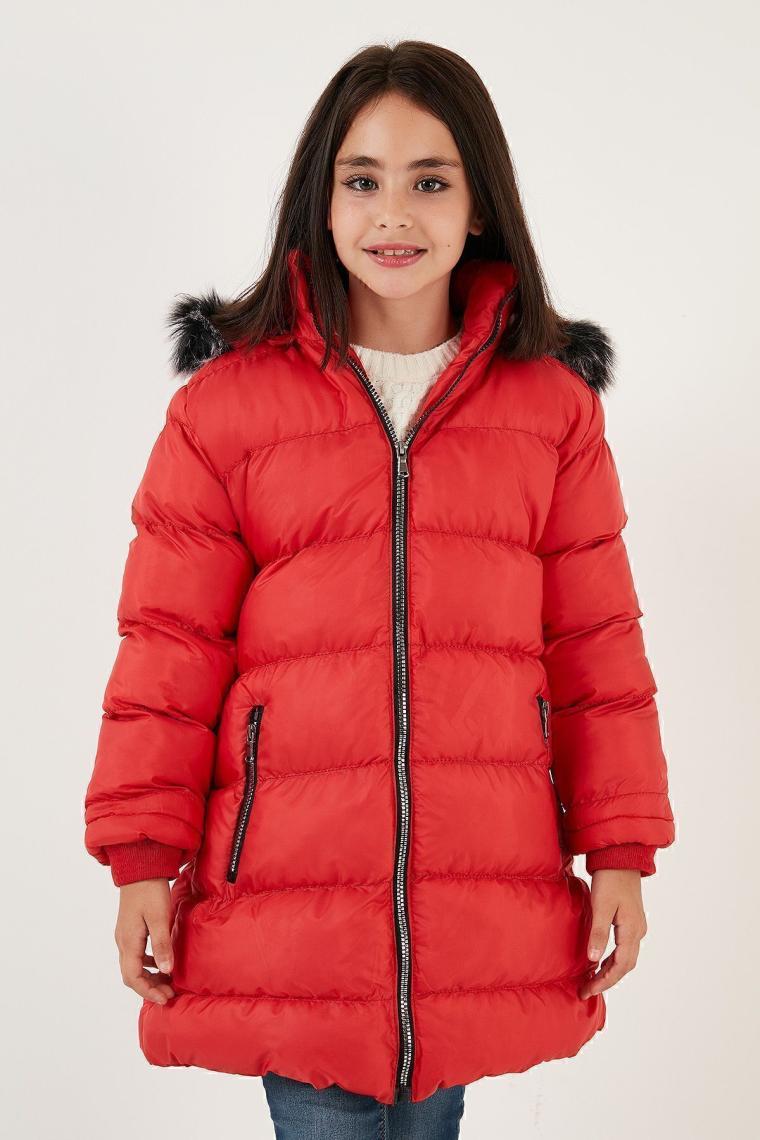 Lela Içi Peluş Astarlı Çıkarılabilir Kapüşonlu Suya Dayanıklı Mont Kız Çocuk Mont 5761910