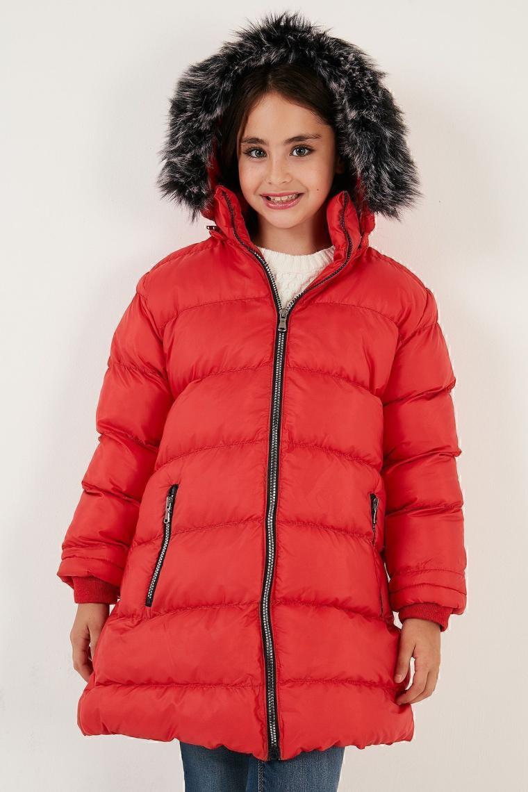 Lela Içi Peluş Astarlı Çıkarılabilir Kapüşonlu Suya Dayanıklı Mont Kız Çocuk Mont 5761910