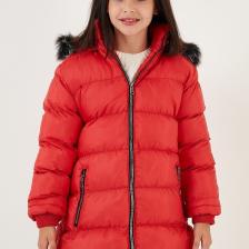 Lela Içi Peluş Astarlı Çıkarılabilir Kapüşonlu Suya Dayanıklı Mont Kız Çocuk Mont 5761910