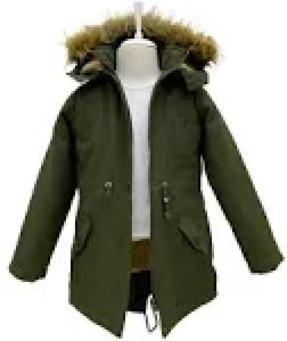 Asortik Unisex Mont Kaban Kışlık Kanvas Kumaş Büzmeli Diz Üstü İçi Kürk Kapüşonlu Kaban Mont-MNT-0005