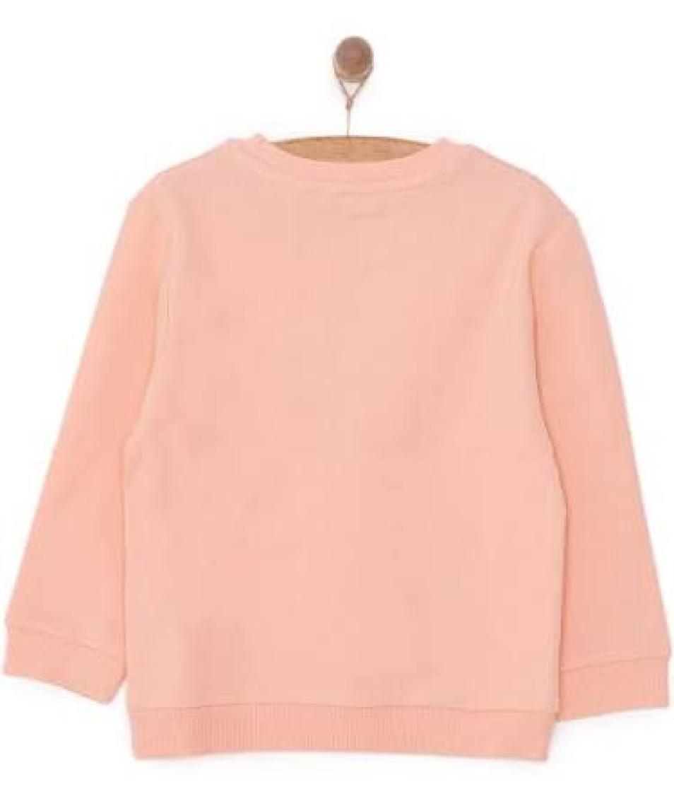 HelloBaby Basic Az Şardonlu Aslan Desenli Sweatshirt Kız Bebek