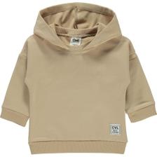 Civil Baby Erkek Bebek Kapüşonlu Sweatshirt 6-18 Ay Sütlü Kahve