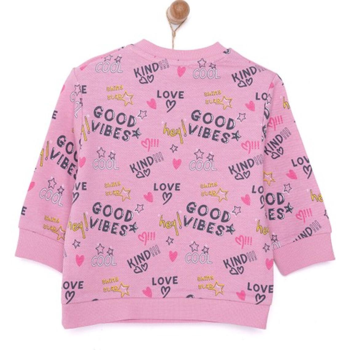 HelloBaby Basic Az Şardonlu Aslan Desenli Sweatshirt Kız Bebek