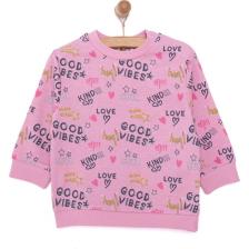 HelloBaby Basic Az Şardonlu Aslan Desenli Sweatshirt Kız Bebek