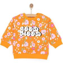 HelloBaby Basic Az Şardonlu Aslan Desenli Sweatshirt Kız Bebek