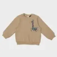 Gb Baby Layette Erkek Bebek Kahve Sweatshirt 23PFWBG1414
