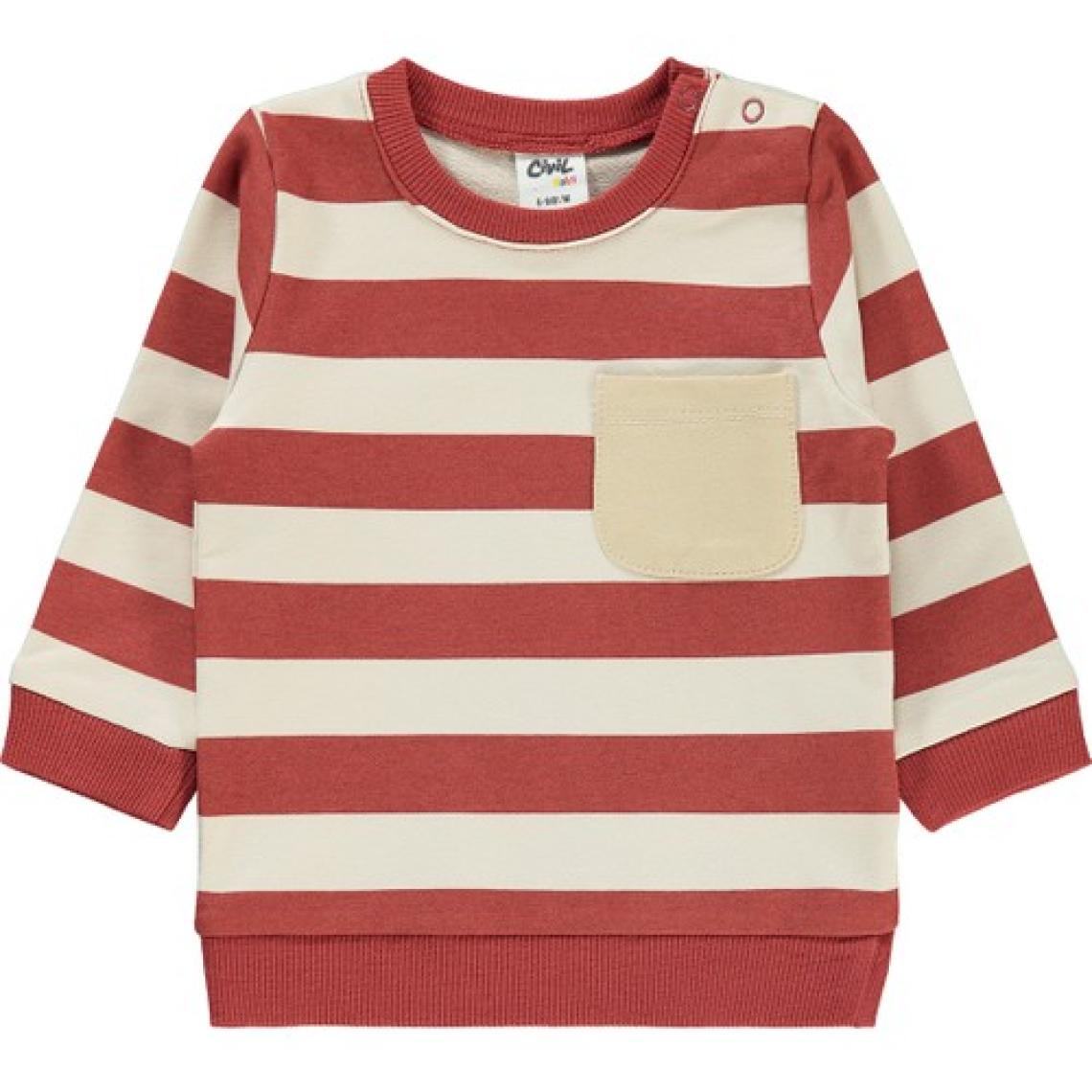 Civil Baby Erkek Bebek Sweatshirt 6-18 Ay Kiremit