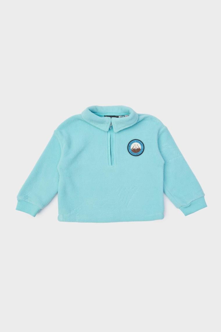 BG Store Erkek Bebek Mavi Sweatshirt 23FW1BG1426