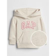 Gap Kız Bebek Bej Gap Logo Kapüşonlu Fleece Sweatshirt