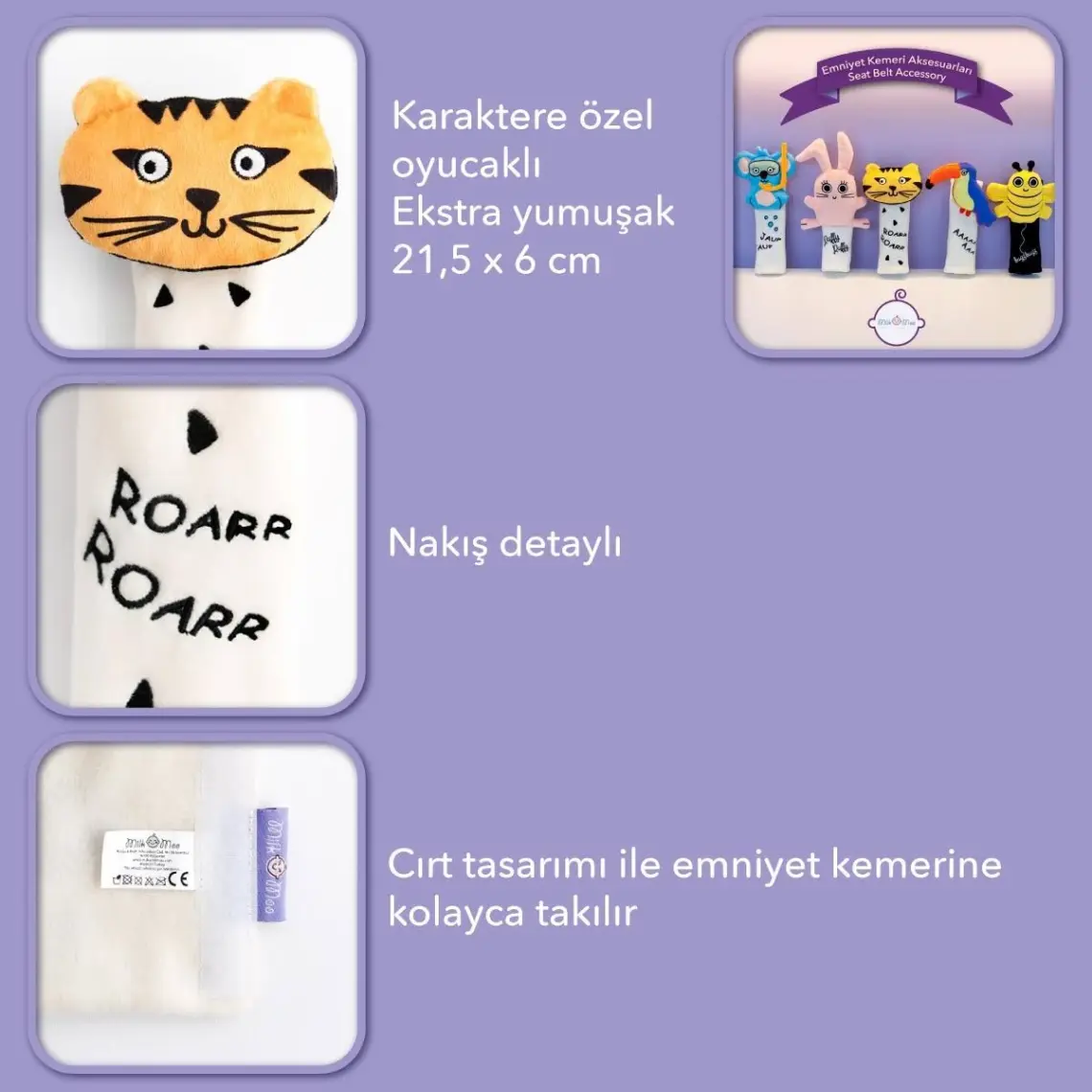 Milk&Moo Çocuk Emniyet Kemeri Aksesuarı Patenci Çita