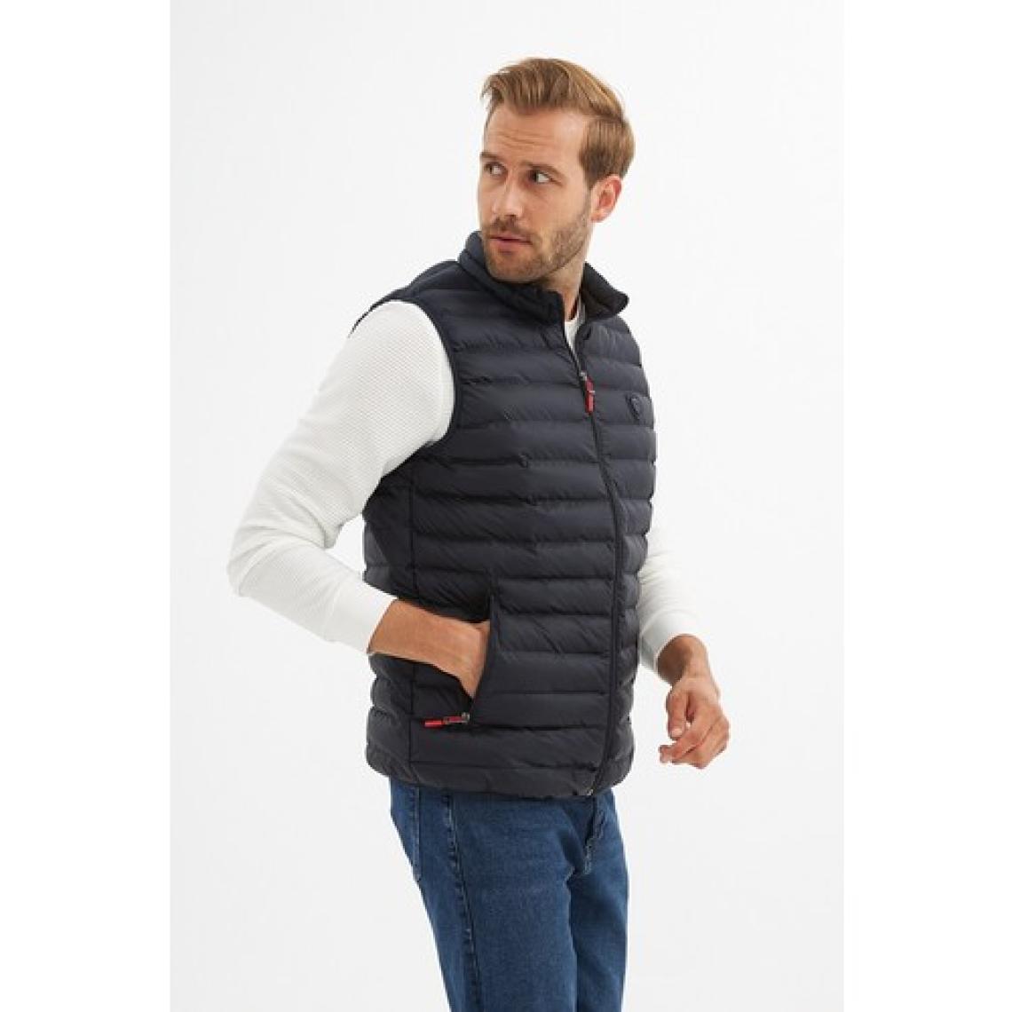 Danger Erkek Slim Fit Şişme Yelek Lacivert - 305DNGR