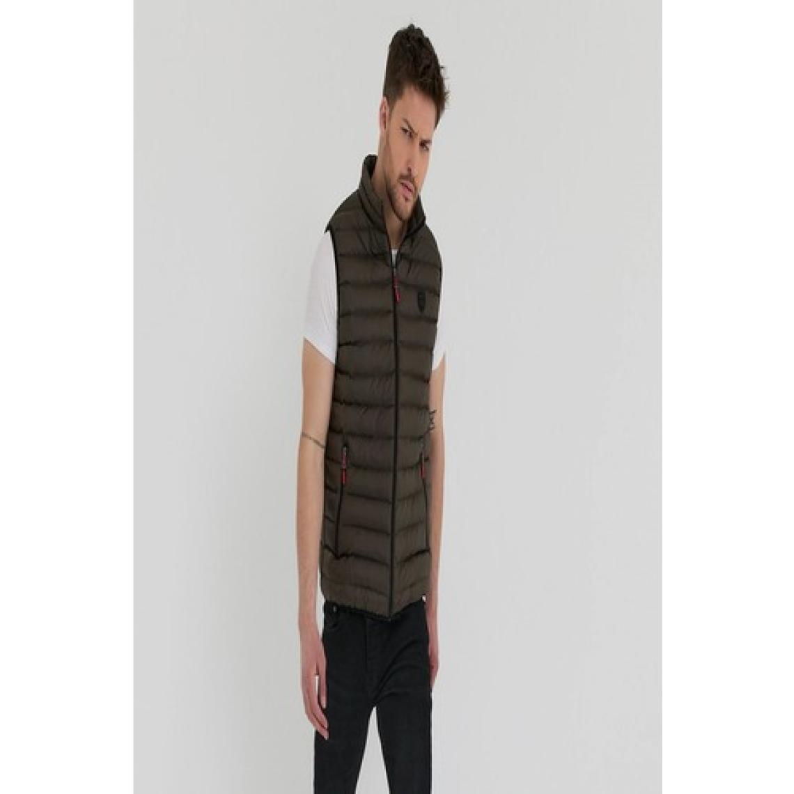 Danger Erkek Slim Fit Şişme Yelek Haki - 305DNGR