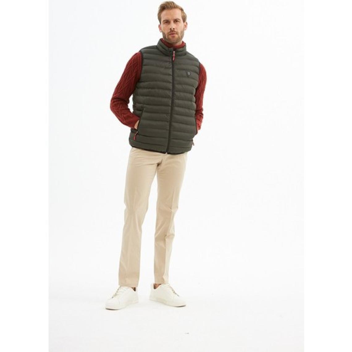Danger Erkek Slim Fit Şişme Yelek Haki - 305DNGR