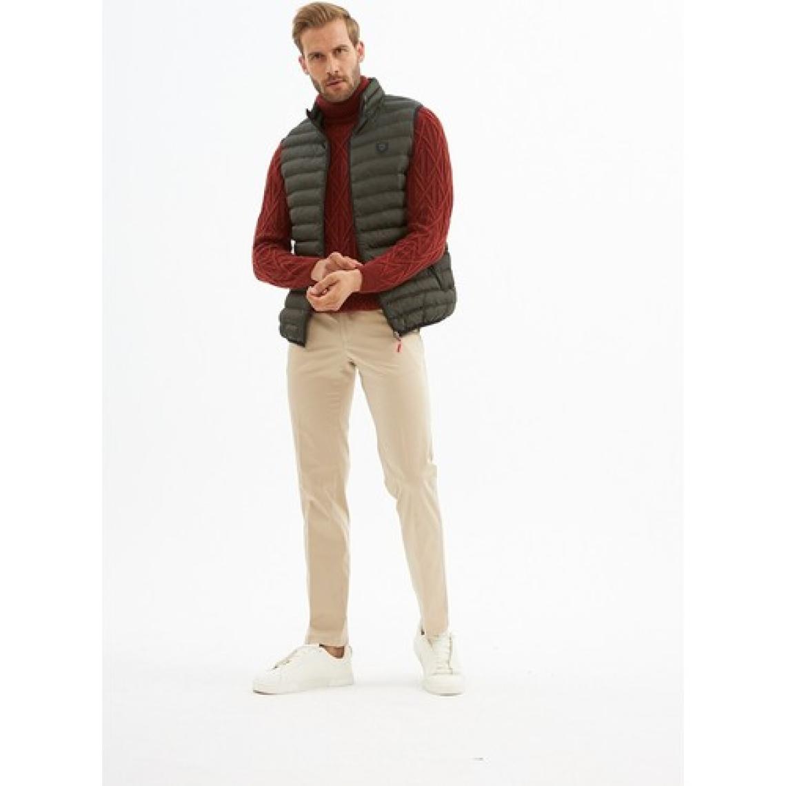 Danger Erkek Slim Fit Şişme Yelek Haki - 305DNGR