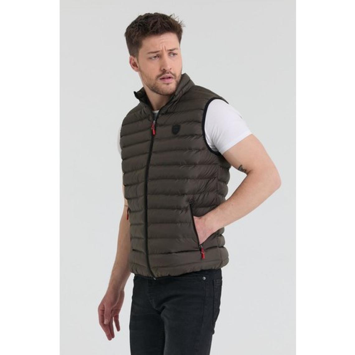 Danger Erkek Slim Fit Şişme Yelek Haki - 305DNGR