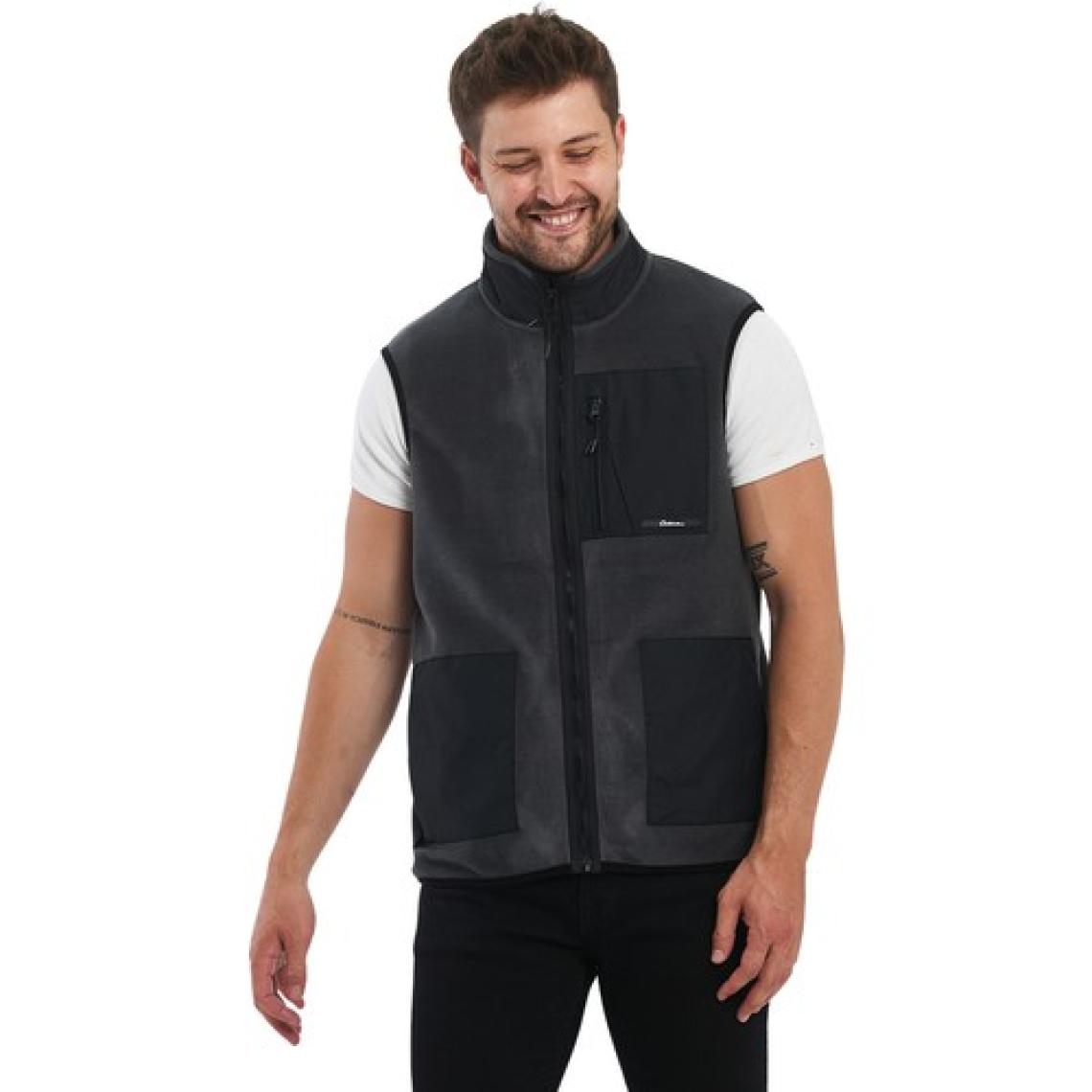 Adams Erkek Polar Kolsuz Çift Renk Yelek 3 Cepli Comfort Fit
