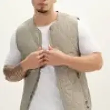 Cekmon Erkek Regular Fit Bomber Yaka Fermuarlı Çok Cepli Kapitone Spor Yelek