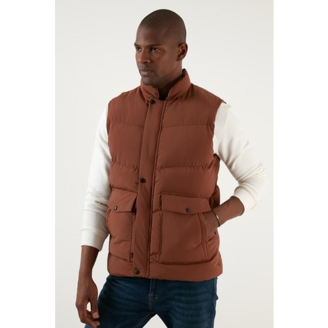 Buratti Slim Fit Cepli Dik Yaka Şişme Yelek Erkek Yelek 5711455