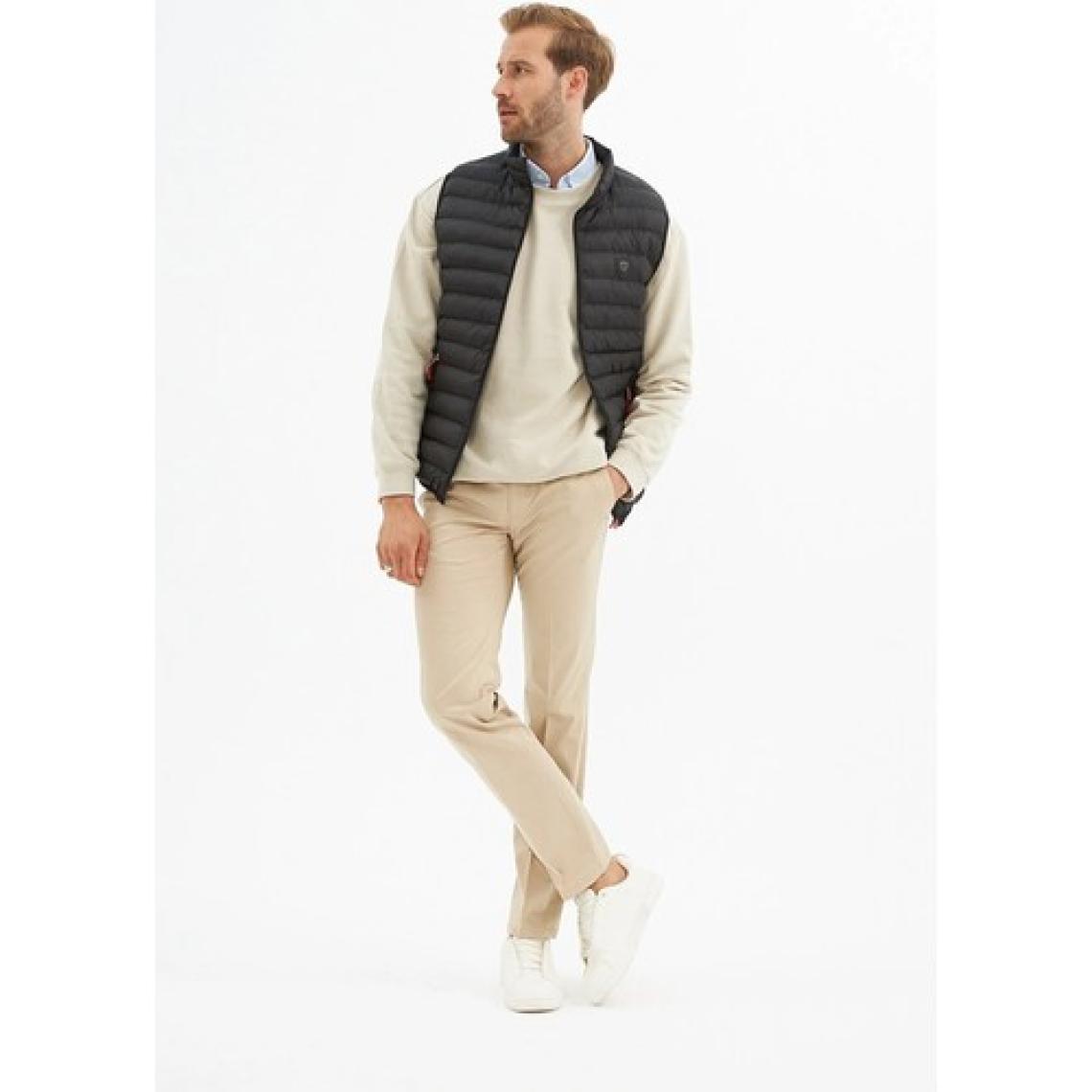 Danger Erkek Slim Fit Şişme Yelek Siyah - 305DNGR