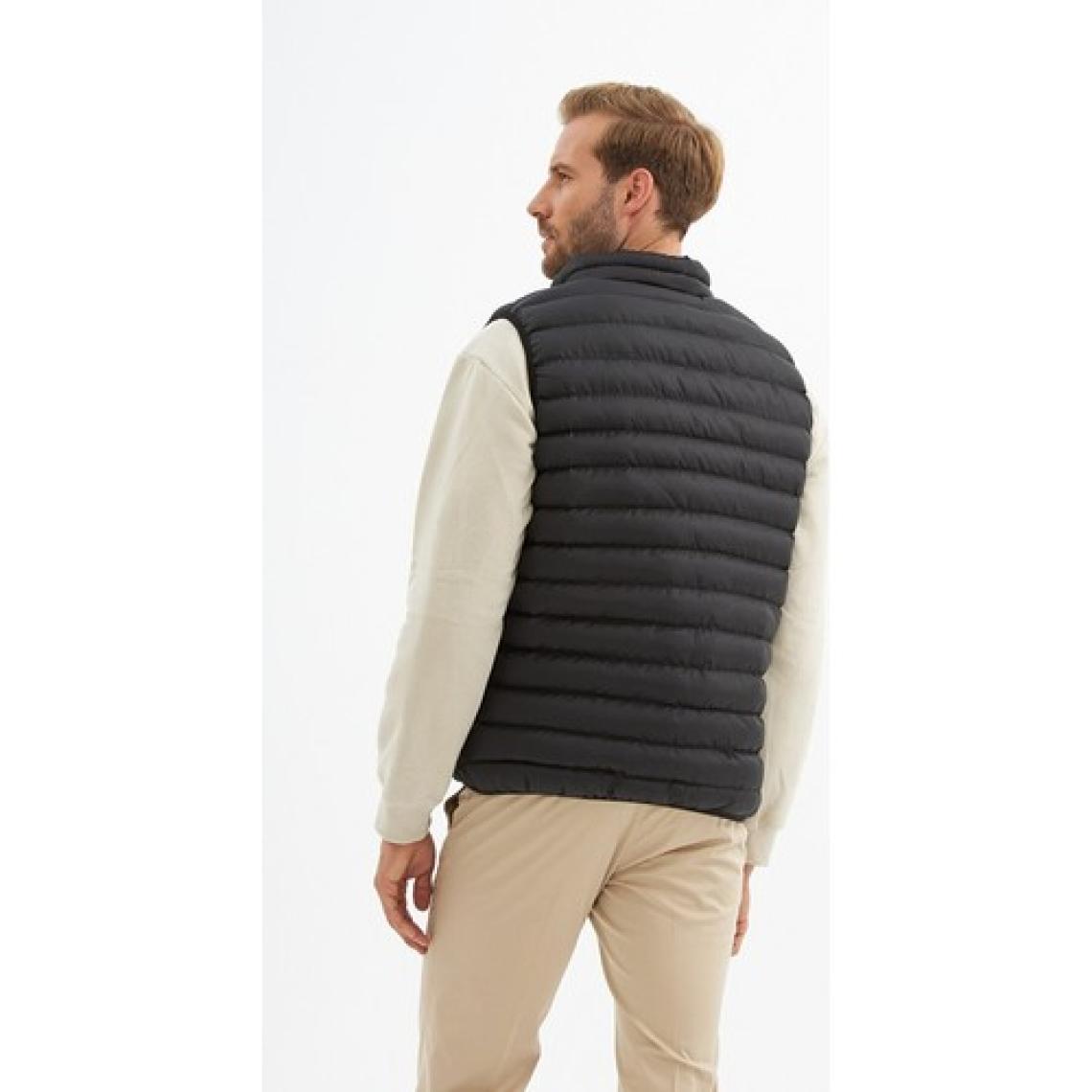 Danger Erkek Slim Fit Şişme Yelek Siyah - 305DNGR