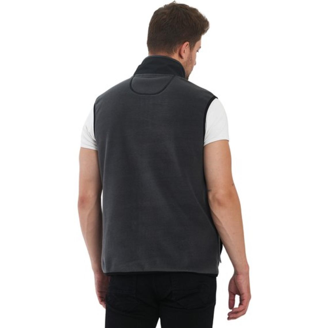 Adams Erkek Polar Kolsuz Çift Renk Yelek 3 Cepli Comfort Fit