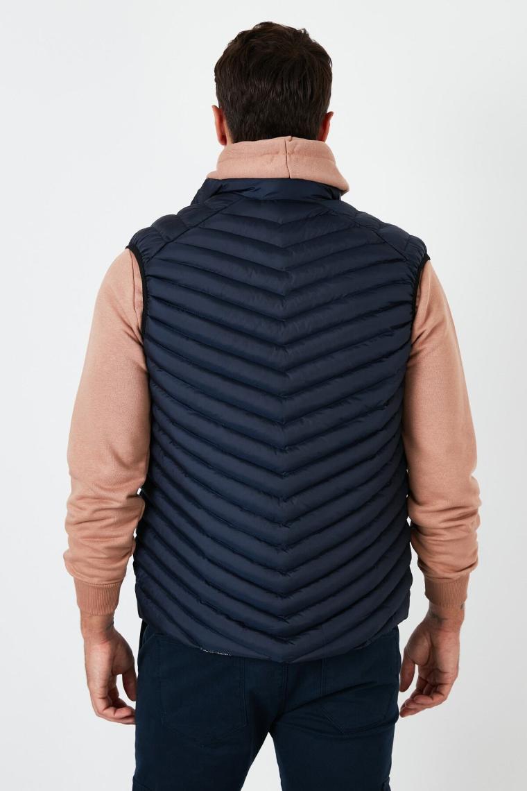 Buratti Slim Fit Dik Yaka Kapitone Şişme Yelek Erkek Yelek 5852004