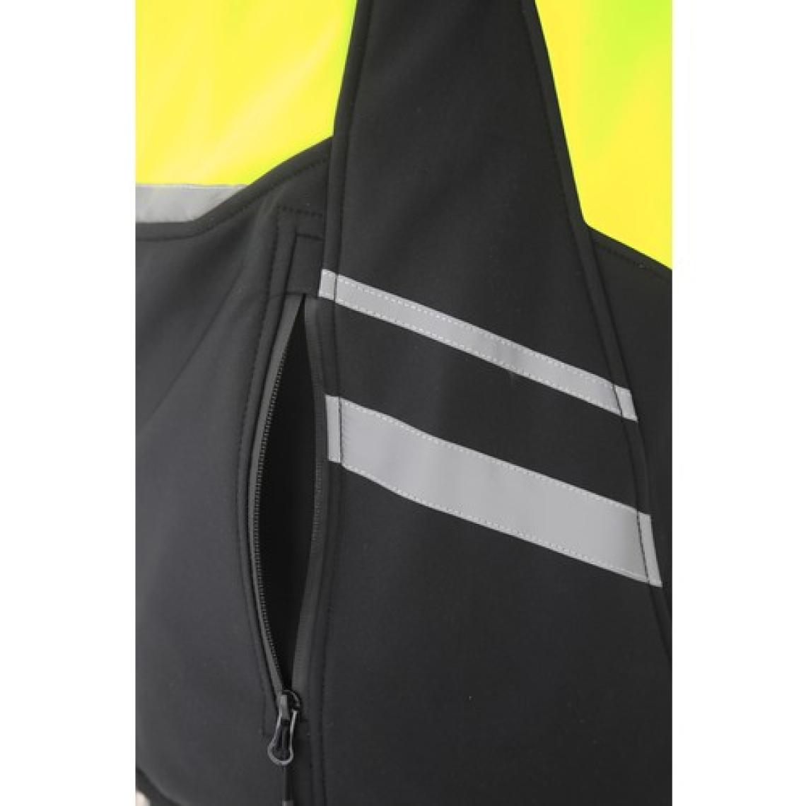 Reflektörlü Softshell Motosiklet ve Iş Güvenliği Yeleği