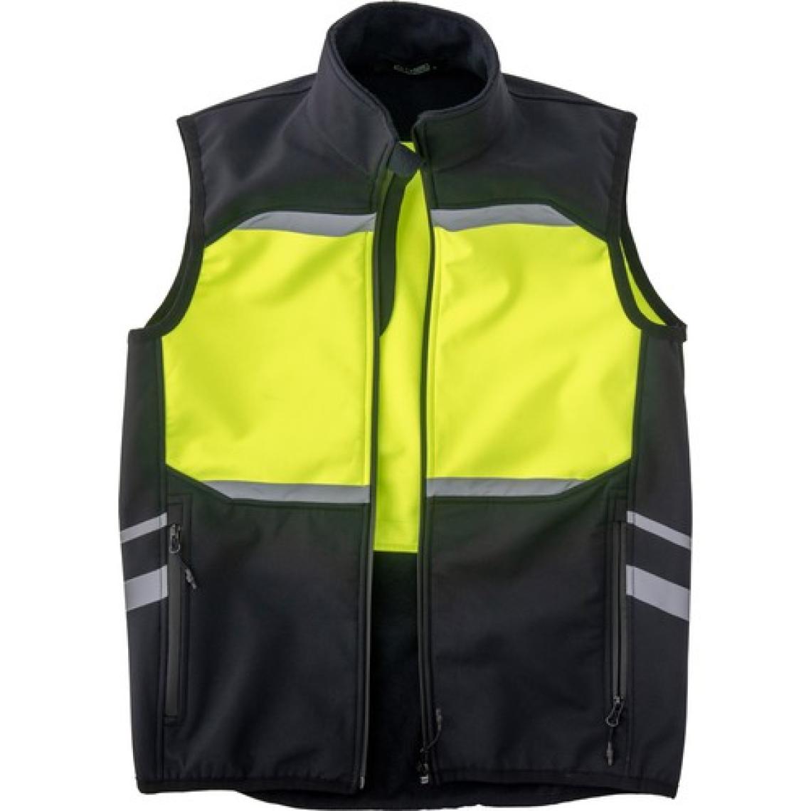 Reflektörlü Softshell Motosiklet ve Iş Güvenliği Yeleği