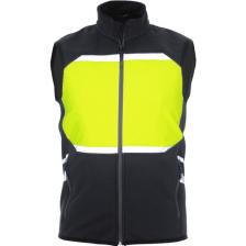 Reflektörlü Softshell Motosiklet ve Iş Güvenliği Yeleği