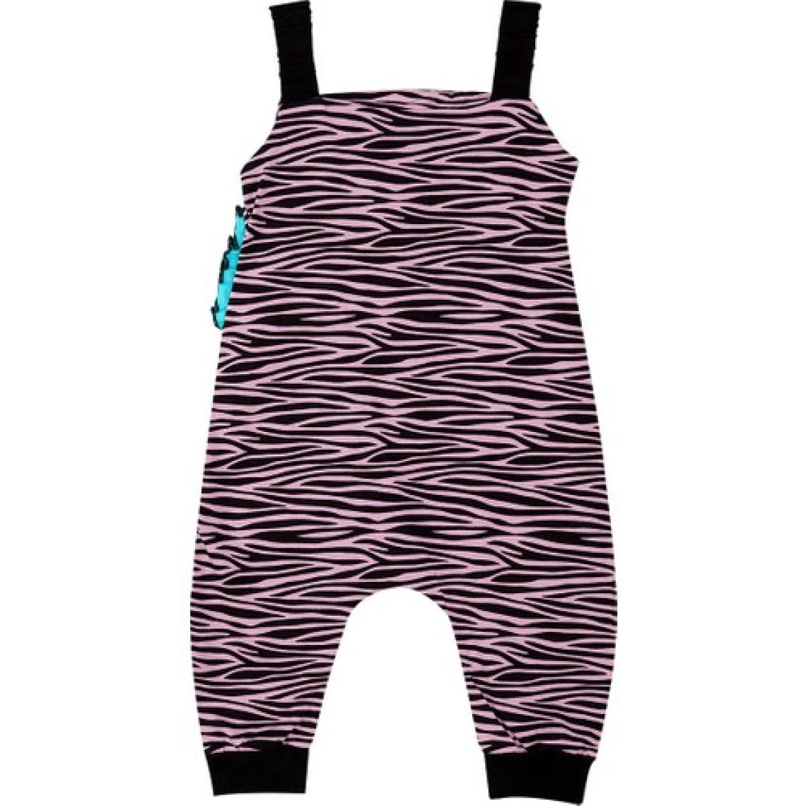 Denokids Zebra Fırfırlı Kız Çocuk Tulum