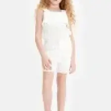 Tyess Bg Store Kız Çocuk Beyaz Tulum 23SS0TJ4801
