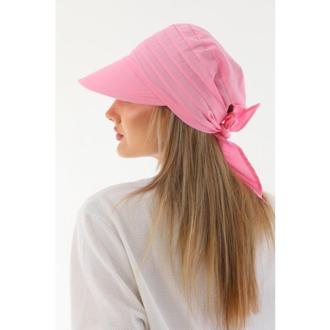 Elif İç Giyim Safari Bağlamalı Pembe Siperli Bandana Vizör