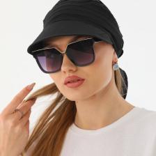 Elif İç Giyim Safari Bağlamalı Siyah Siperli Bandana Vizör