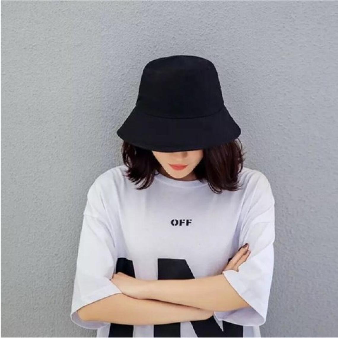 Eleven Market Düz Siyah Kova Şapka Balıkçı Şapka Bucket Hat
