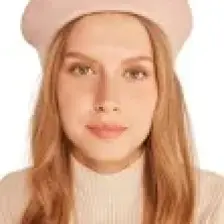 Külah Kadın Ressam Beresi Fransız Şapka Pudra