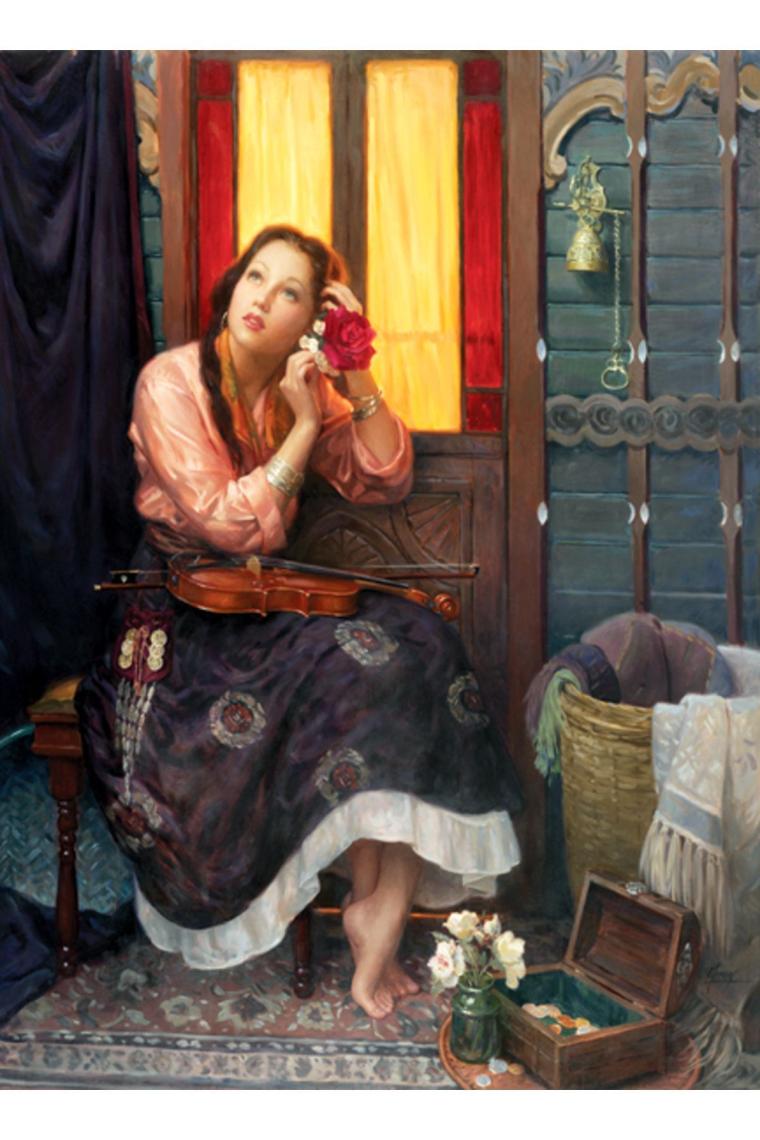 1000 Parçalık Puzzle / Kızıl Kadın - Kod:1072
