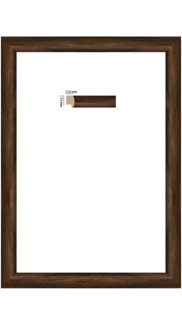 Puzzle Çerçevesi 22 Mm Pvc Camlı 50x70 (1000'LUK) Kahverengi