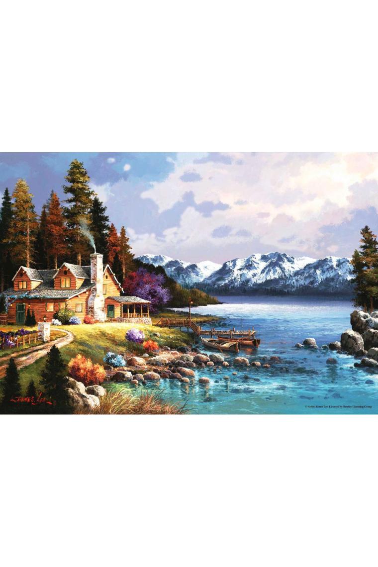500 Parçalık Puzzle / Dağ Evi - Kod:3534