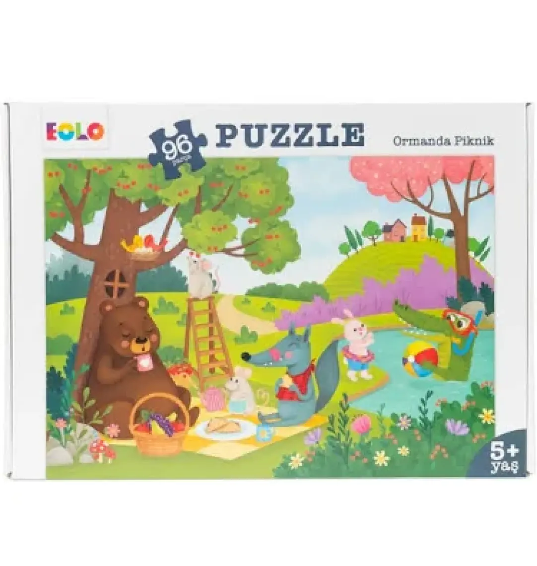 Çocuklar Için Yer Puzzle 24 Parça - Ormanda