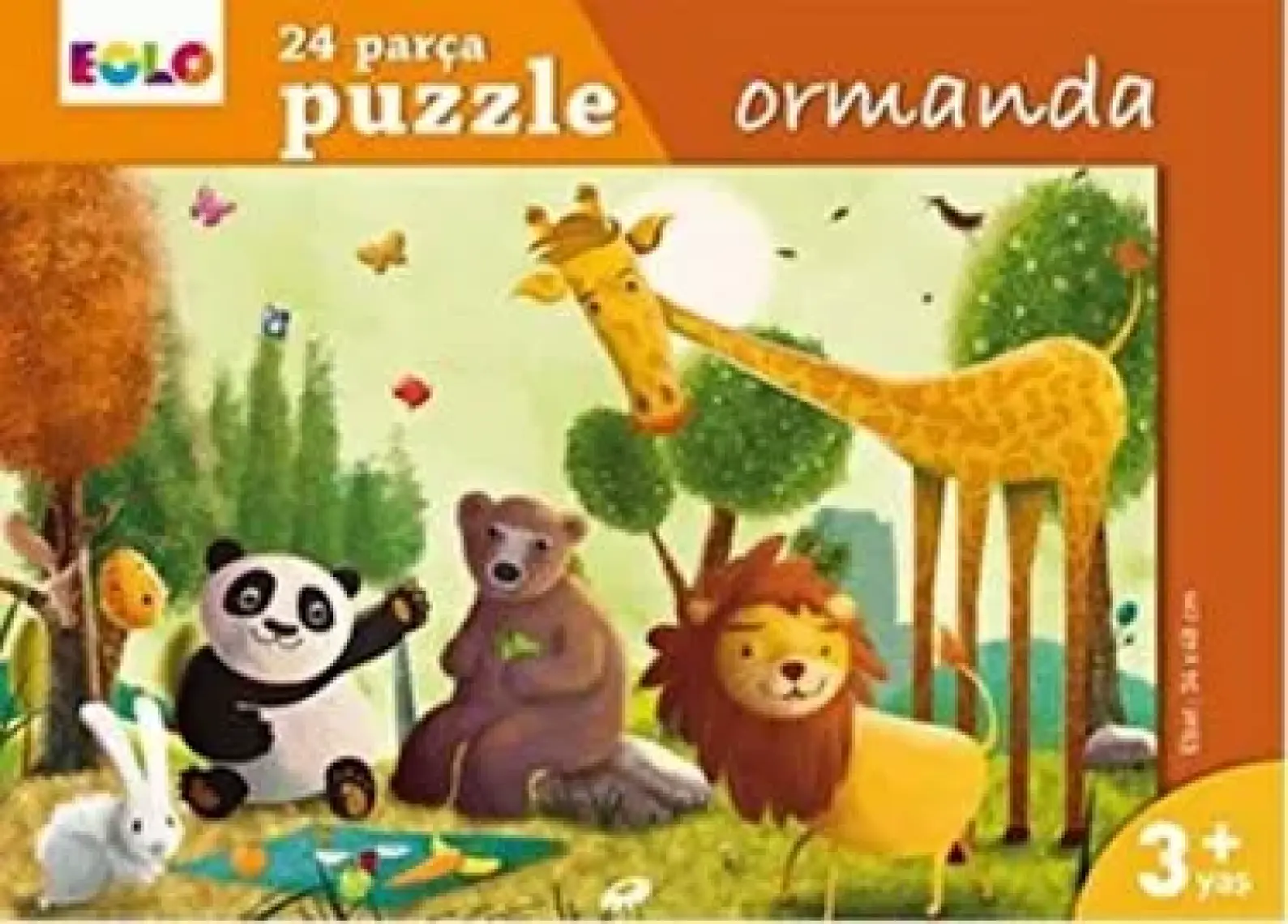 Çocuklar Için Yer Puzzle 24 Parça - Ormanda