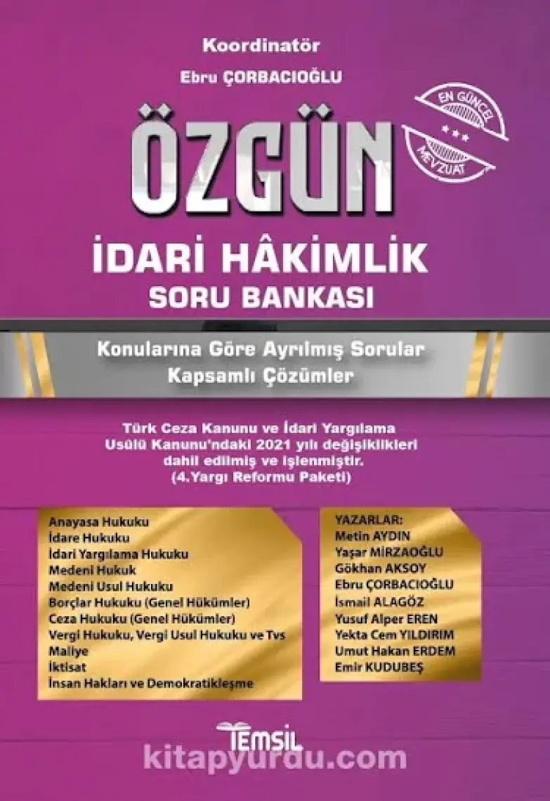 Özgün Idari Hâkimlik Soru Bankası 2021