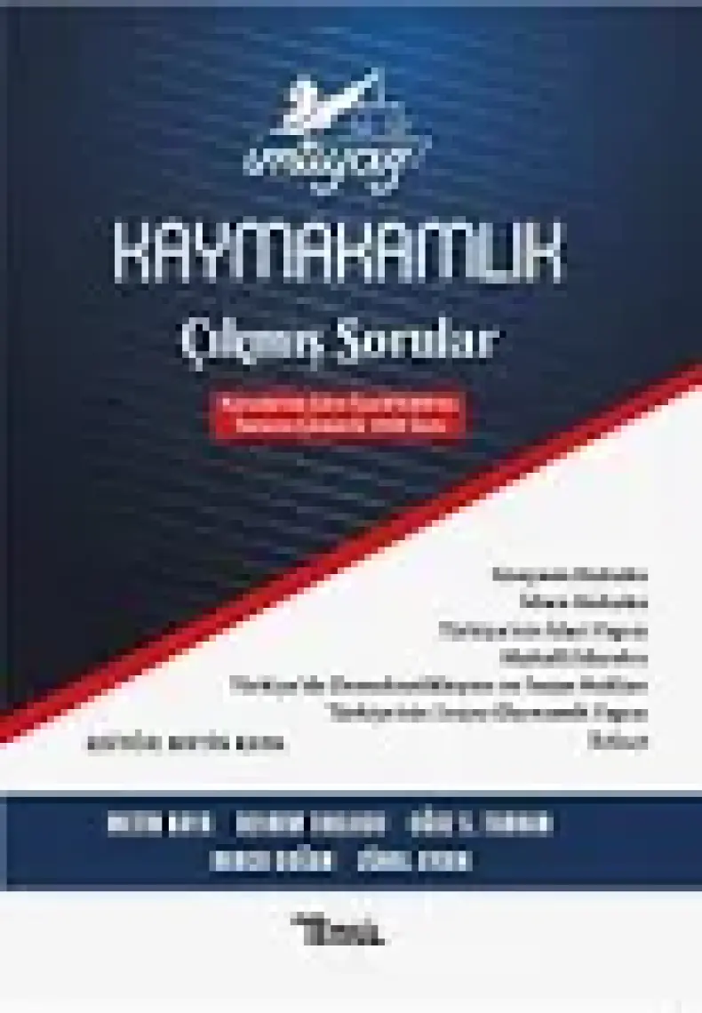 Imtiyaz Kaymakamlık Çıkmış Sorular