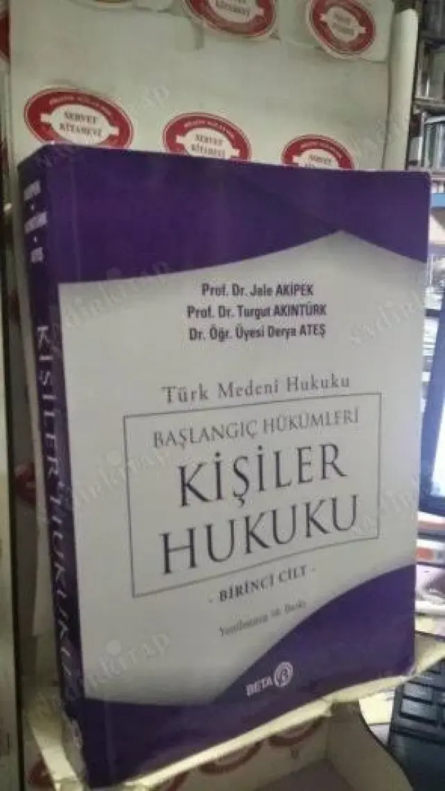 Türk Medeni Hukuku Başlangıç Hükümleri - Kişiler Hukuku (1.cilt) - Jale G. Akipek