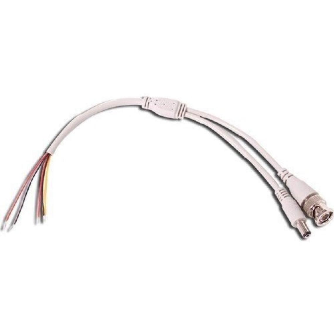 OEM 10 Adet Hazır Kablolu Bnc Konnektör Dc Power Jak Cctv Y Kablo