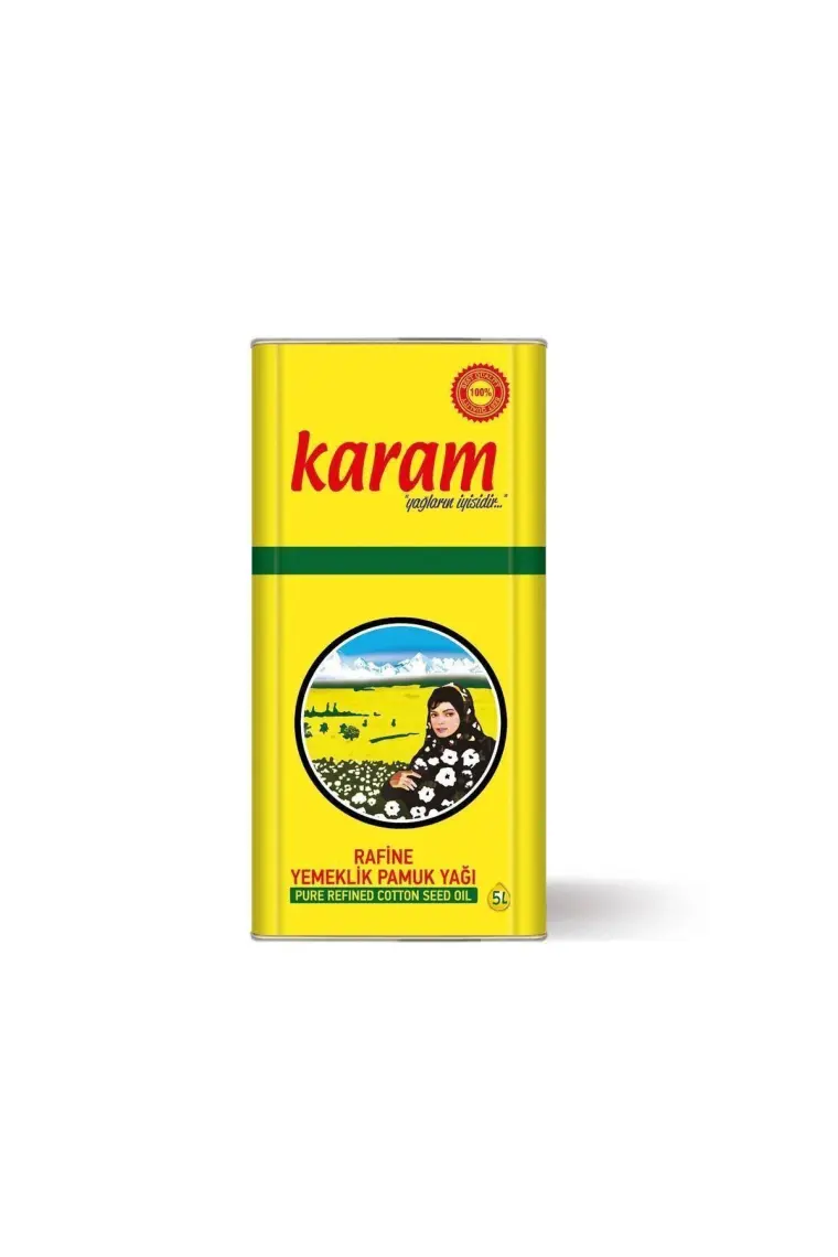 Karam Rafine Yemeklik Pamuk Yağı Teneke 5 lt